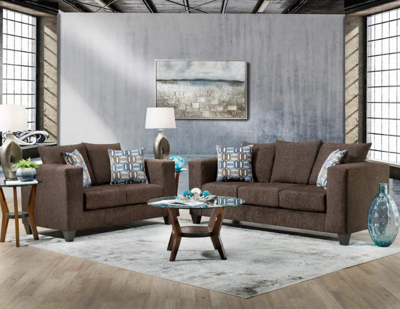 DELTA 1900-01L BROWN LOVESEAT - 1900-01L