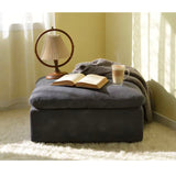 Full Compressed Ottoman - Dark Gray