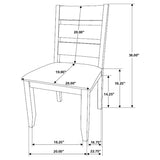 Ladderback Dining Chair (Set of 2) - Brown