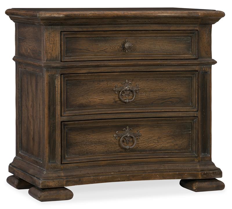 Elmendorf Three-Drawer Nightstand - 5960-90016-MULTI