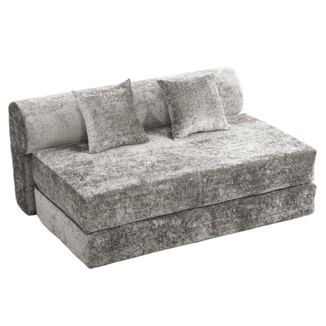 Convertible Design Sofa Bed, 2 Seater Fold Out Floor Couch