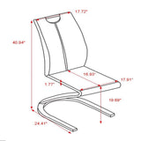 Tony - Dining Chairs (Set of 2) - Brown / Beige