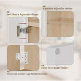 Shaker Wall Cabinet With Soft Close Hinges, Adjustable Shelves, Double Door