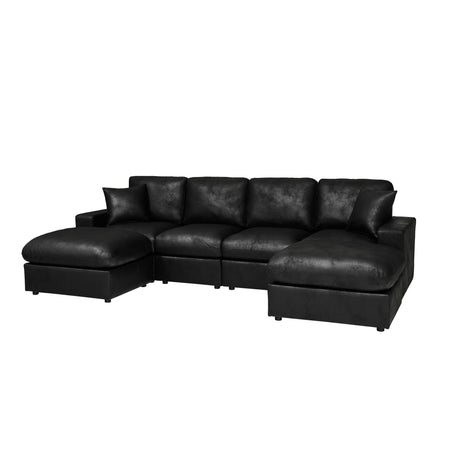 Sectional With 2 Ottomans