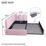 Upholstered Daybed With Pull-Out Bed
