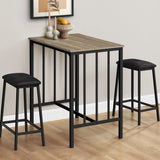 3 Pieces Dining Set, Counter Height, Rectangular, Small, Contemporary & Modern