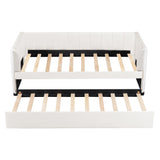Upholstered Daybed With Ergonomic Design Backrest