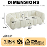 Modern Sofa With Piano Key Backrest