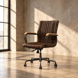 Joslin - Office Chair (Adjustable Height) - Chocolate
