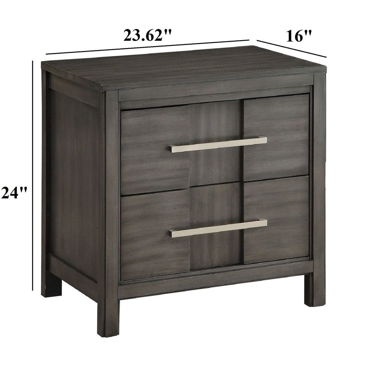 Nightstand With 2 Drawers Design