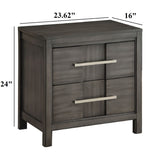 Nightstand With 2 Drawers Design