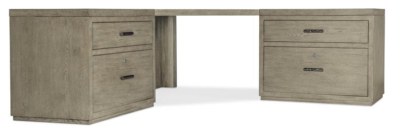 Linville Falls Corner Desk with Two Lateral Files - 6150-10938-85