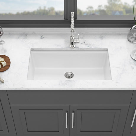 Quartz Kitchen Sink, Granite Composite Workstation Undermount