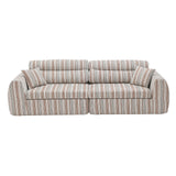 3 Seater, Couch With Throw Pillows For Living Room