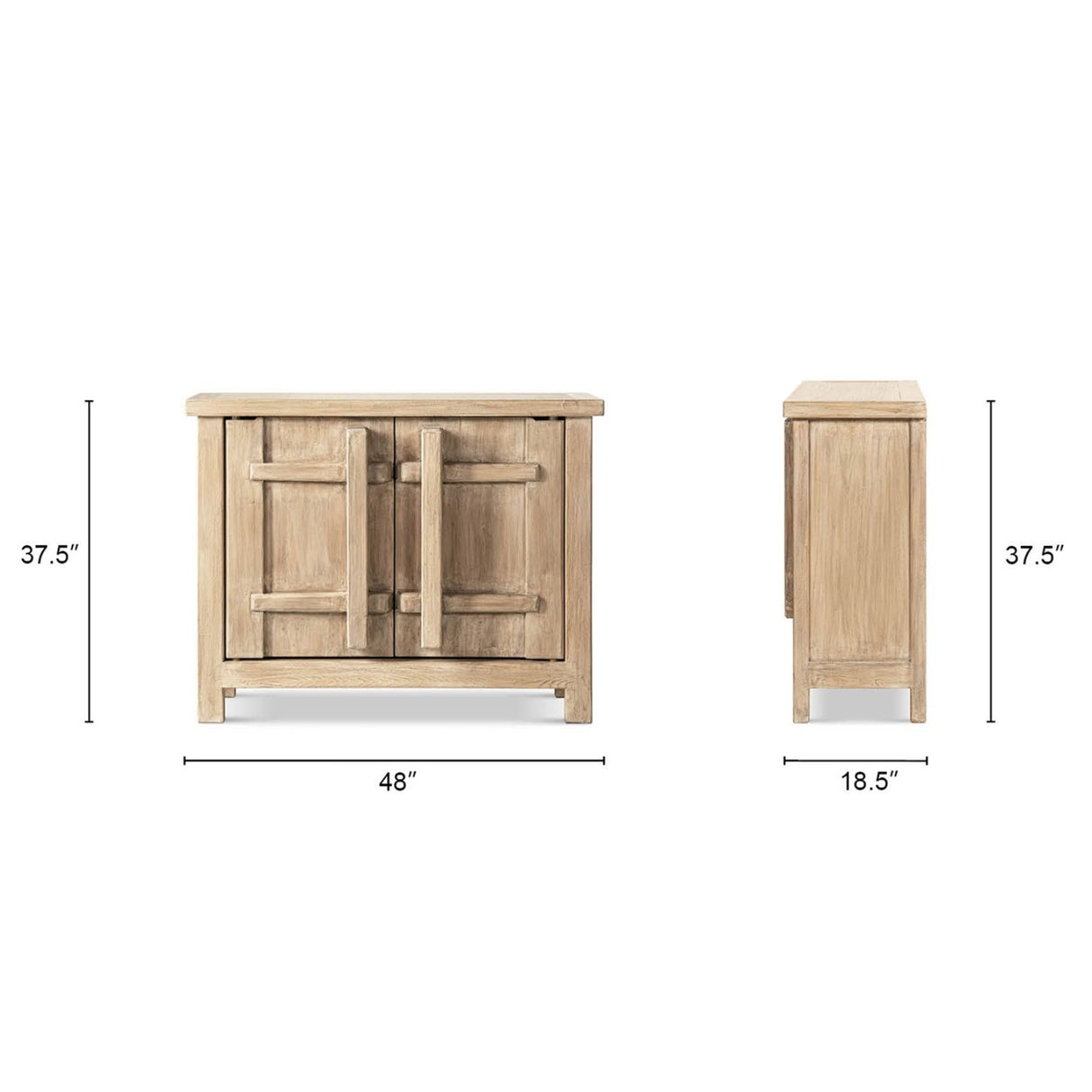 Rowan - 2 Door Accent Cabinet - Natural
