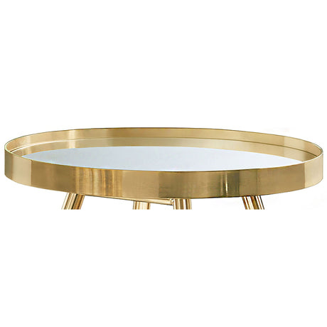 Lymon - Round Top End Table - Gold