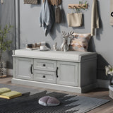 Hearth & Haven Daisy - Storage Bench With 2 Drawers And 2 Cabinets