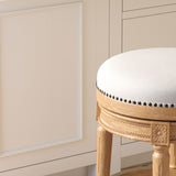 Rustic Elegance Backless Swivel Stool