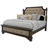 Charleston Queen Padded Bed - CHARQF+CHARQH+CHARQR