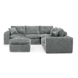 Sectional Sofa With Moveable Ottoman