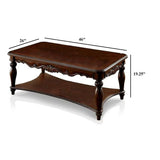 3 Piece Coffee Table With Open Shelf - Cherry