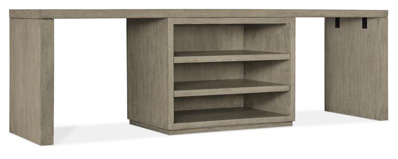 Linville Falls 96" Desk with Centered Open Desk Cabinet - 6150-10925-85