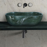 Bathroom Vessel Sink With Wavy Design