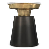 Jaxine - Side Table - Black / Gold