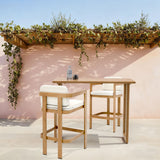 Bar Stool For Gardens And Patio (Set of 2) - Wood
