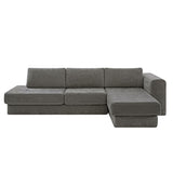 L-Shaped Modular Sofa With Double Layer Cushion