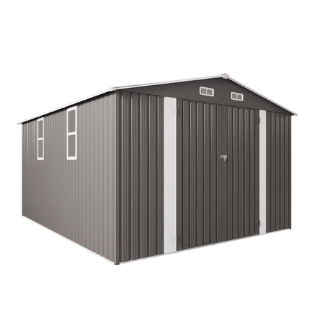 Outdoor Storage Shed With Lockable Doors