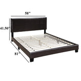 Upholstered Bed With Adjustable Headboard