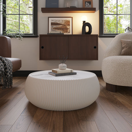 Drum Shaped Coffee Table