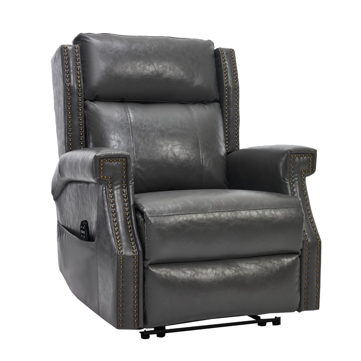 Manual Recliner Chair With Heavy Duty Motion Mechanism, 8 Vibrating Nodes And 3 Massage Modes For Living Room