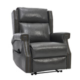 Manual Recliner Chair With Heavy Duty Motion Mechanism, 8 Vibrating Nodes And 3 Massage Modes For Living Room