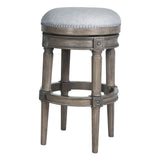 Rustic Elegance Backless Swivel Stool