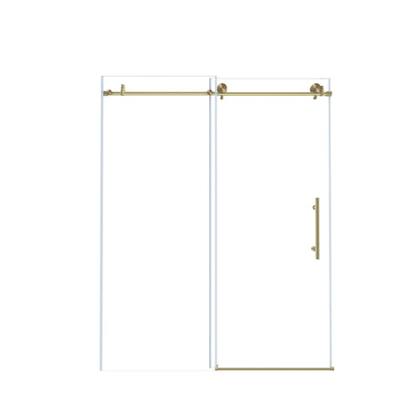 Frameless Shower Door, Smooth Sliding Tracks