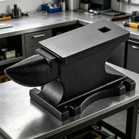 100 Lbs Single Horn Anvilб Counterop And Stable Base - Black
