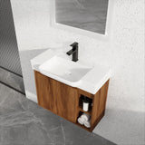 Wall Mounted Bathroom Vanity With Sink & Soft Close Door