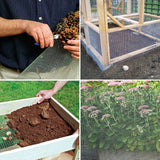 Galvanized Hardware Cloth, Gauge Metal Wire Fencing Roll For Garden And Animal Use - Silver