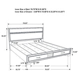 Storage Platform Bed 2 Drawer
