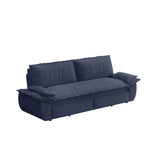 Queen Pull Out Sofa Bed, Convertible 3 In 1, Multi Functional - Blue