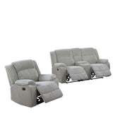 Modern Living Room Set With Pillow Arms