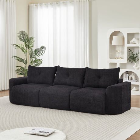 3 Seater With Thickened Armrests Sofa For Living Room