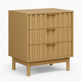Fluted 3 Drawer Dresser