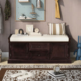 Hearth & Haven Daisy - Storage Bench With 2 Drawers And 2 Cabinets