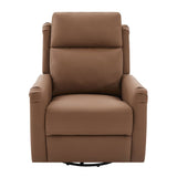 Manual Recliner Swivel Rocking Chair With 8 Point Massage And Heating