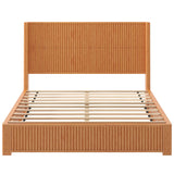 Platform Bed Frame With Headboard, Floor Standing Design