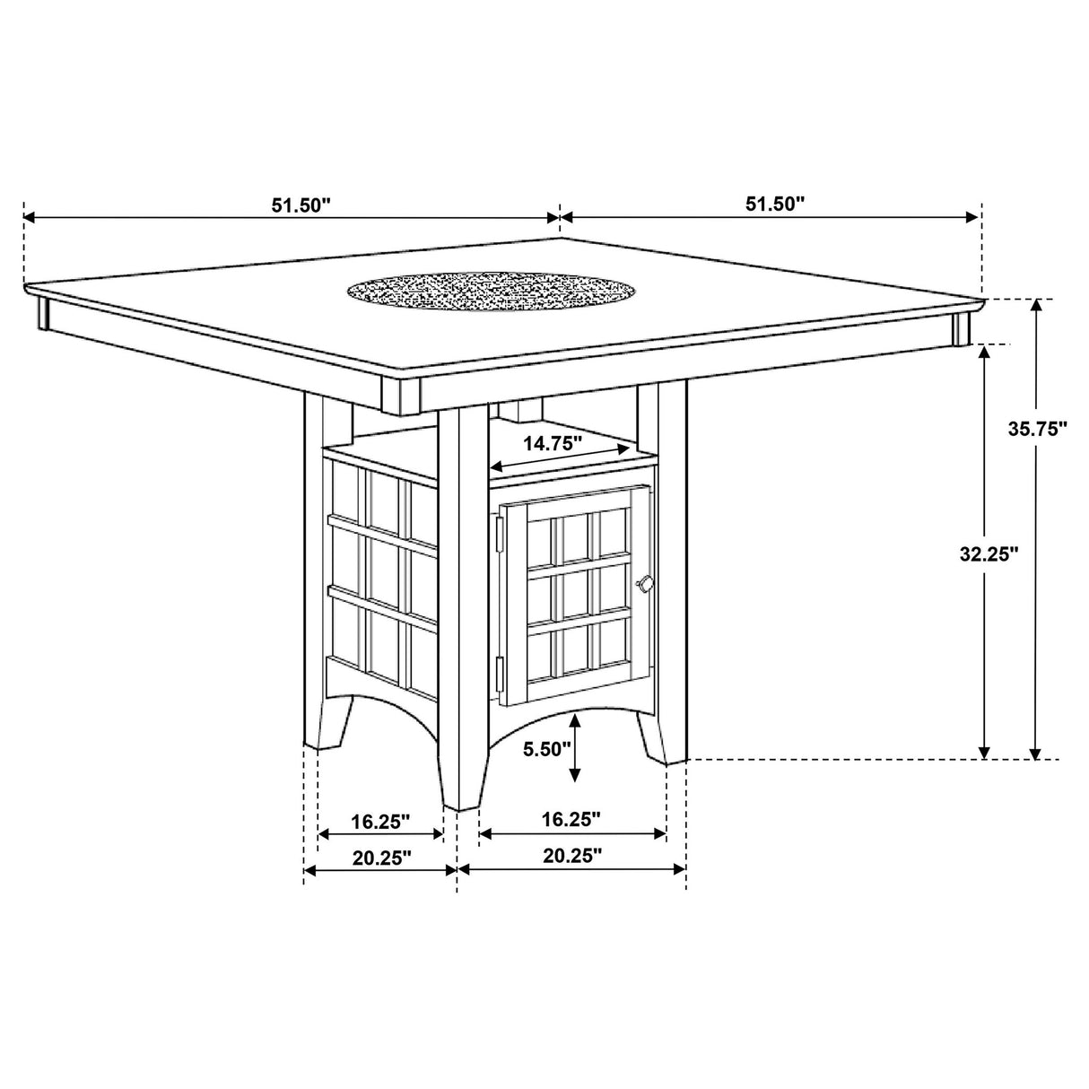 Tolland - Dining Set With Built In Storage