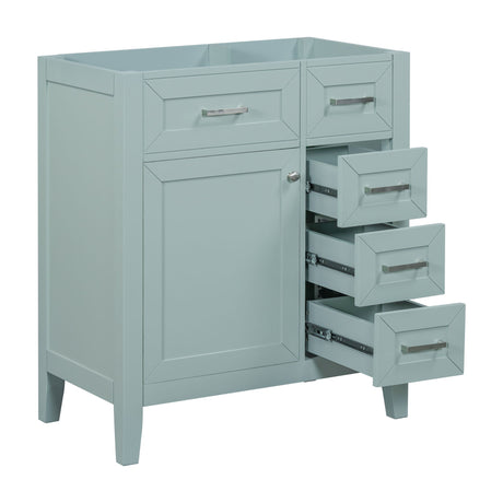 Modern Bathroom Vanity Base Only With Drawers, Freestanding Design